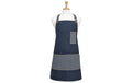 LADELLE Küchenschürze Denim Baumwolle Blau 70x80 cm Grills & Feuerstellen Ladelle