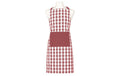 LADELLE Küchenschürze Eco Gingham Polyester Rot/Weiß 70x89 cm Grills & Feuerstellen Ladelle