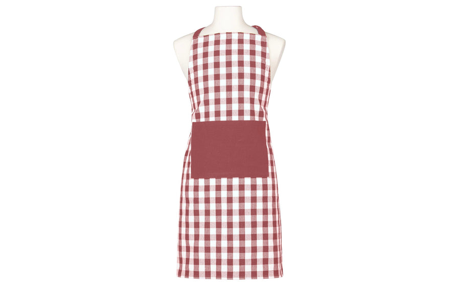 LADELLE Küchenschürze Eco Gingham Polyester Rot/Weiß 70x89 cm Grills & Feuerstellen Ladelle