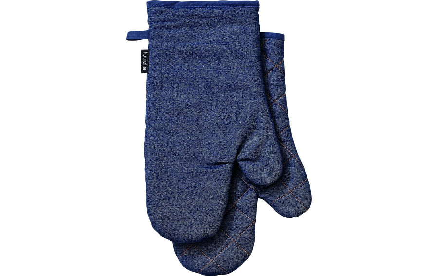 LADELLE Ofenhandschuh Denim Baumwolle Blau 18x33 cm 2er-Set Grills & Feuerstellen Ladelle