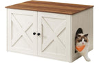 Feandrea Katzenhaus für Katzentoilette 80x53x50 cm (LxBxH), Holz
