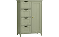VASAGLE Badezimmerschrank 55 x 82 cm, Grün
