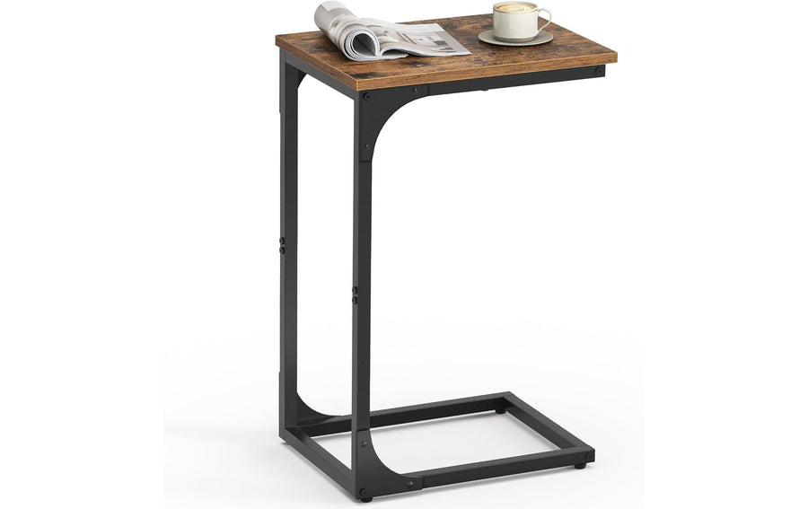 VASAGLE C-förmig Beistelltisch – 40 × 30 × 62 cm – Holz