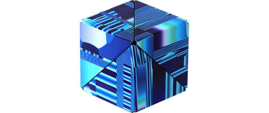 Shashibo Cube Blue Crystal – by Artist Laurence Gartel 2.0