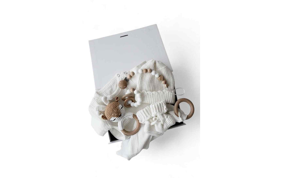 Oykami Baby Geschenkbox Weiss Palermo Elch