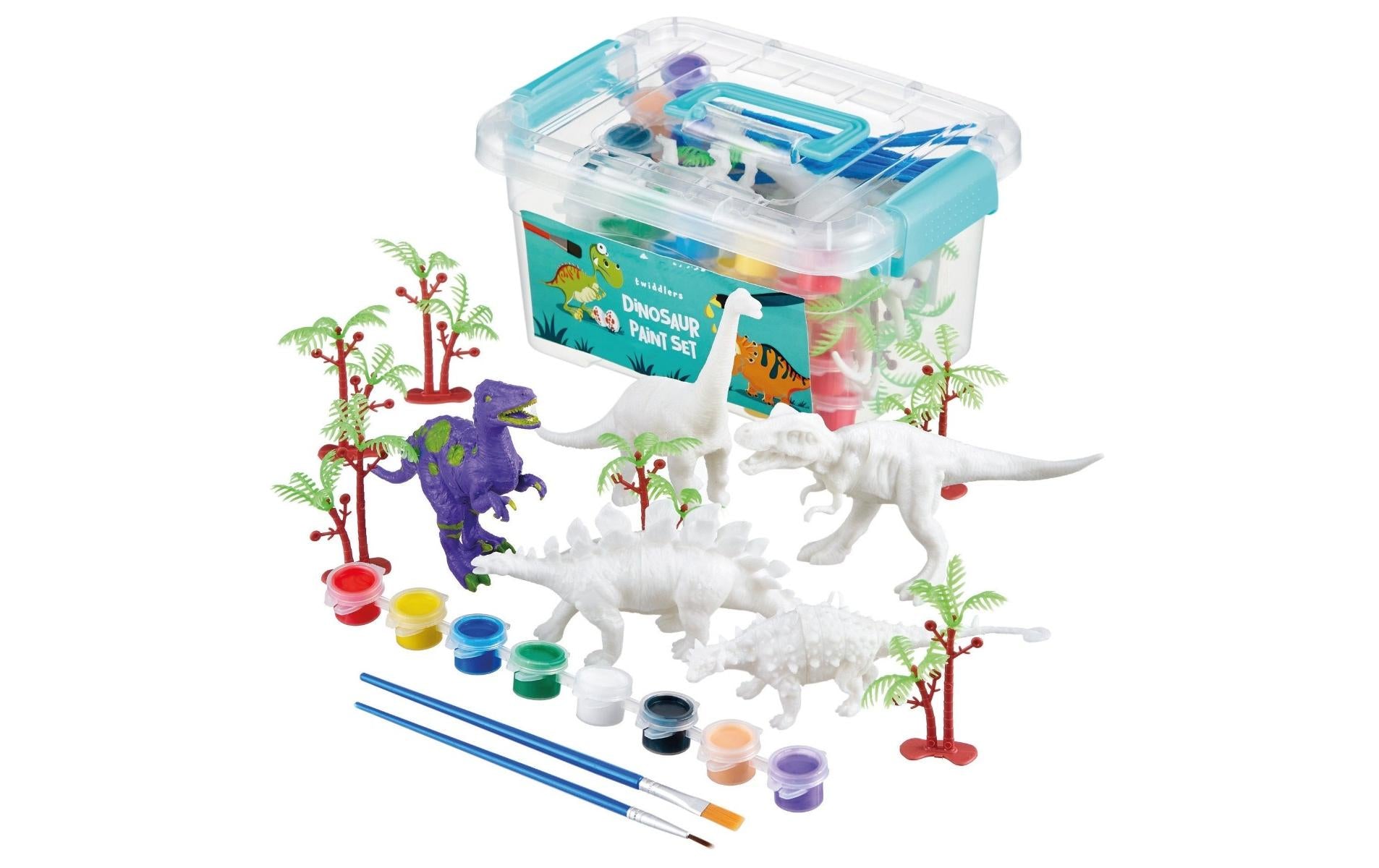 Twiddlers Dinosaurier Figuren 3D Malset, 15 Stück
