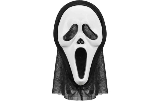 Partydeco Maske Scream 18 x 31 cm, mit Kapuze