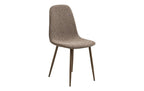 House Nordic Stuhl Stockholm black 2er Set Hellbraun