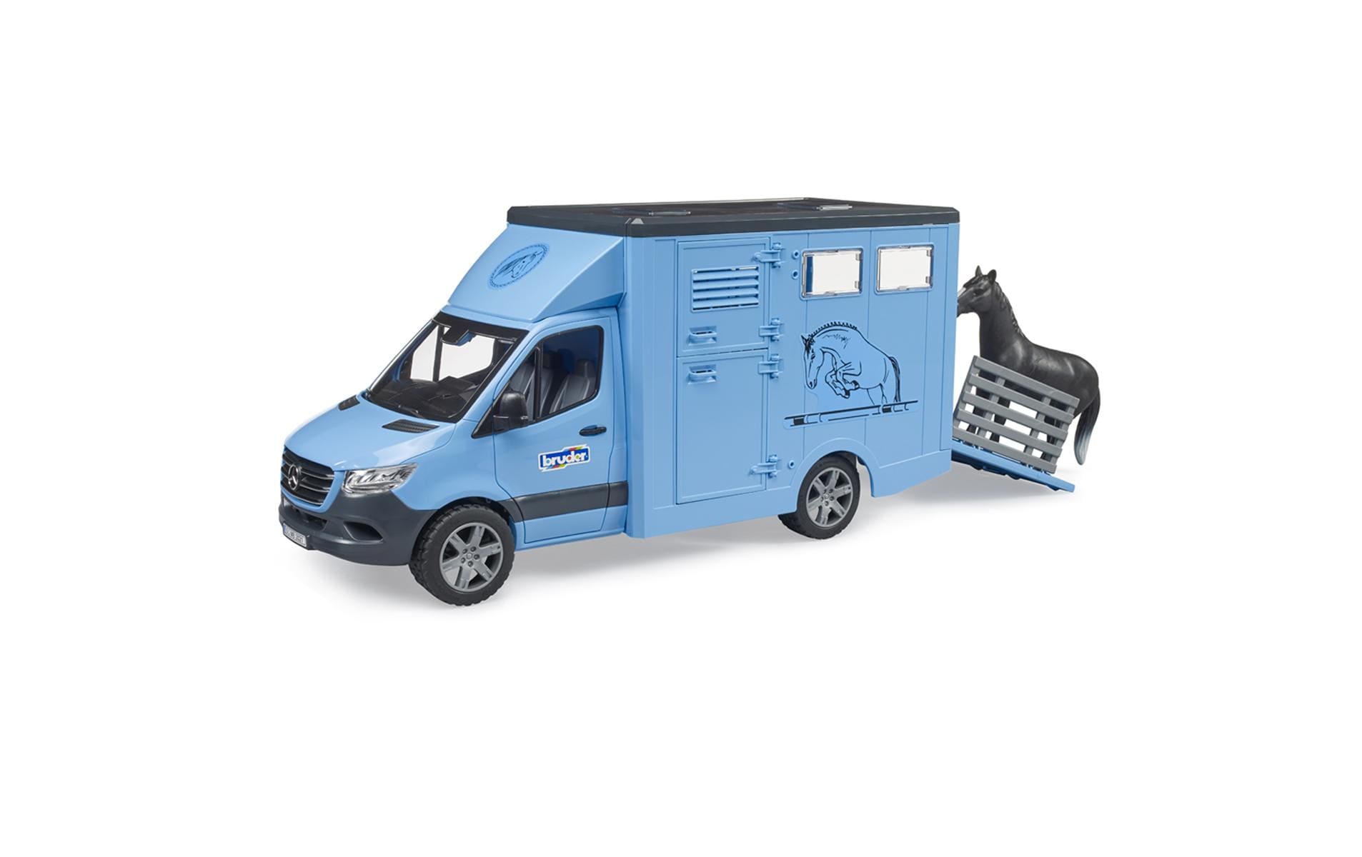 Bruder Spielwaren MB Sprinter Tiertransporter mit 1 Pferd