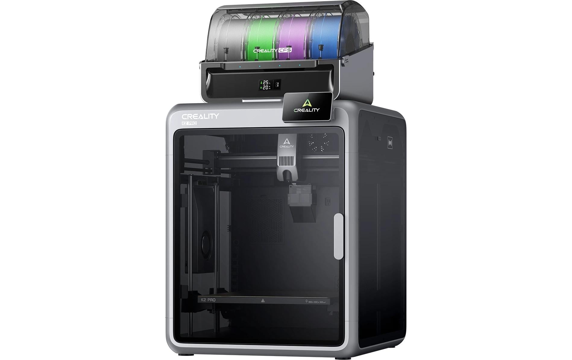 Creality 3D Drucker K2 Pro inkl. CFS Pro Version, 30x30x30cm Bauvolumen,