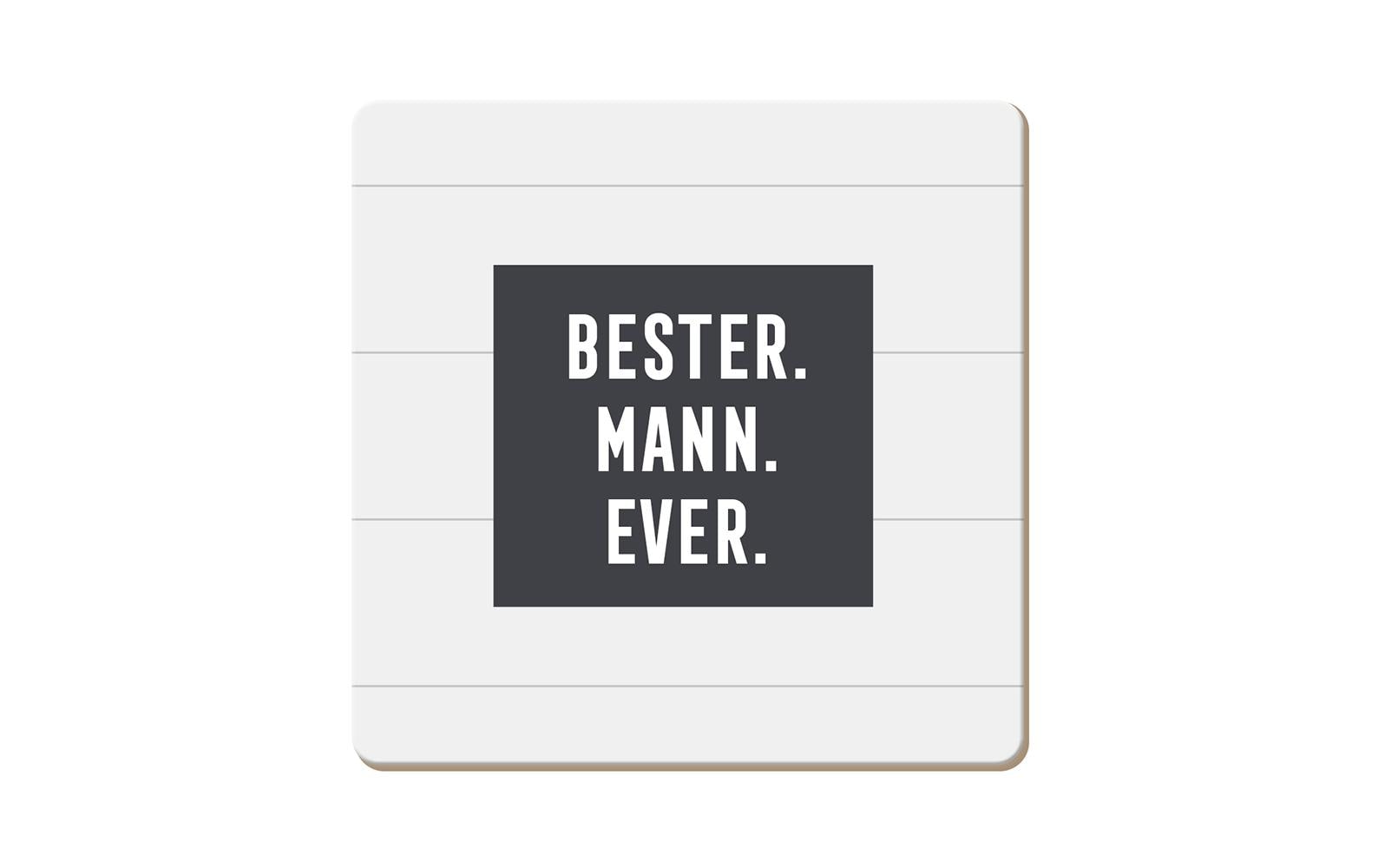 Grafik Werkstatt Korkuntersetzer Bester. Mann. Ever.