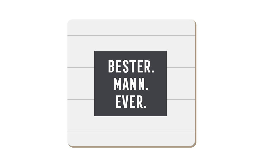 Grafik Werkstatt Korkuntersetzer Bester. Mann. Ever.