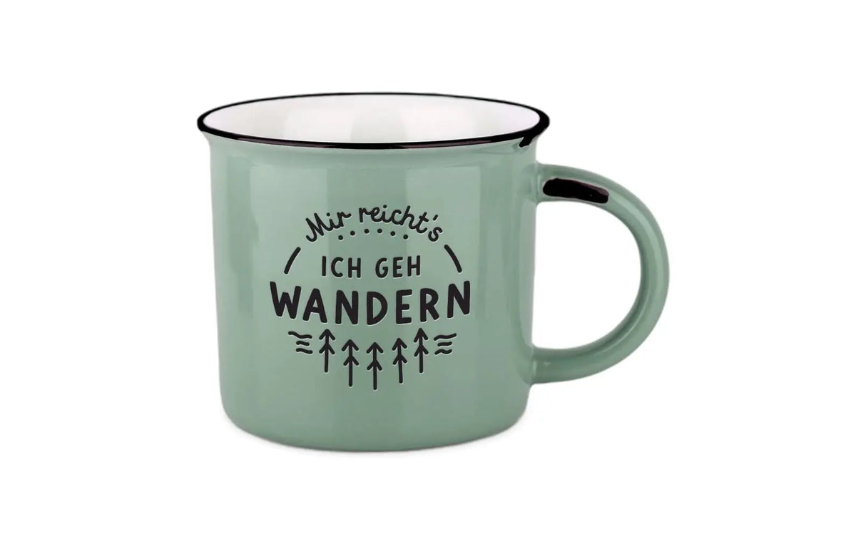 Grafik Werkstatt Vintage Becher Bergglück