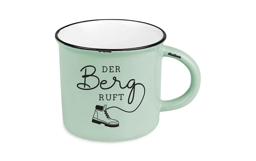 Grafik Werkstatt Vintage Becher Bergglück