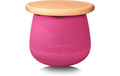 Stapelstein Beschäftigungsspielzeug Kinderhocker - pink / braun