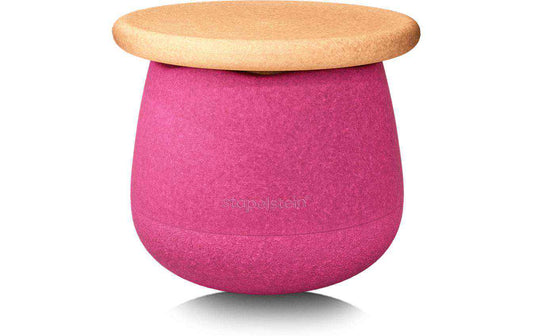 Stapelstein Beschäftigungsspielzeug Kinderhocker - pink / braun