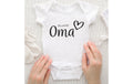 Trendcompany Babybody Du wirst Oma, 62/68, Weiss