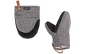 Tiseco Ofenhandschuh SHERLOCK Baumwolle Polyester Grau/Schwarz Universal Grills & Feuerstellen Tiseco