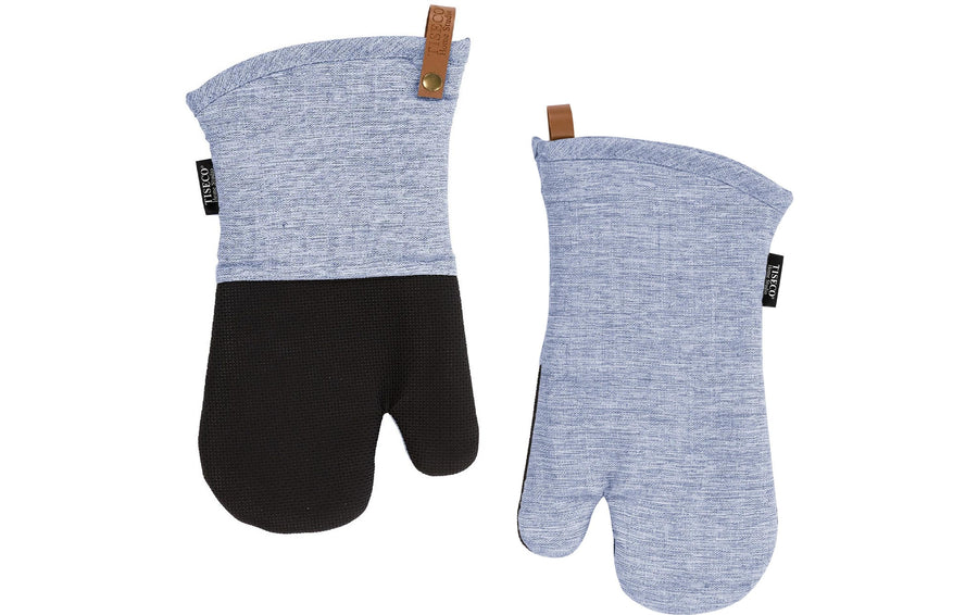 Tiseco Ofenhandschuh HERCULES Baumwolle Polyester Blau Universalgröße Grills & Feuerstellen Tiseco