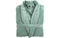 Tiseco Bademantel COSY unisex grün S/M Mikroflanell
