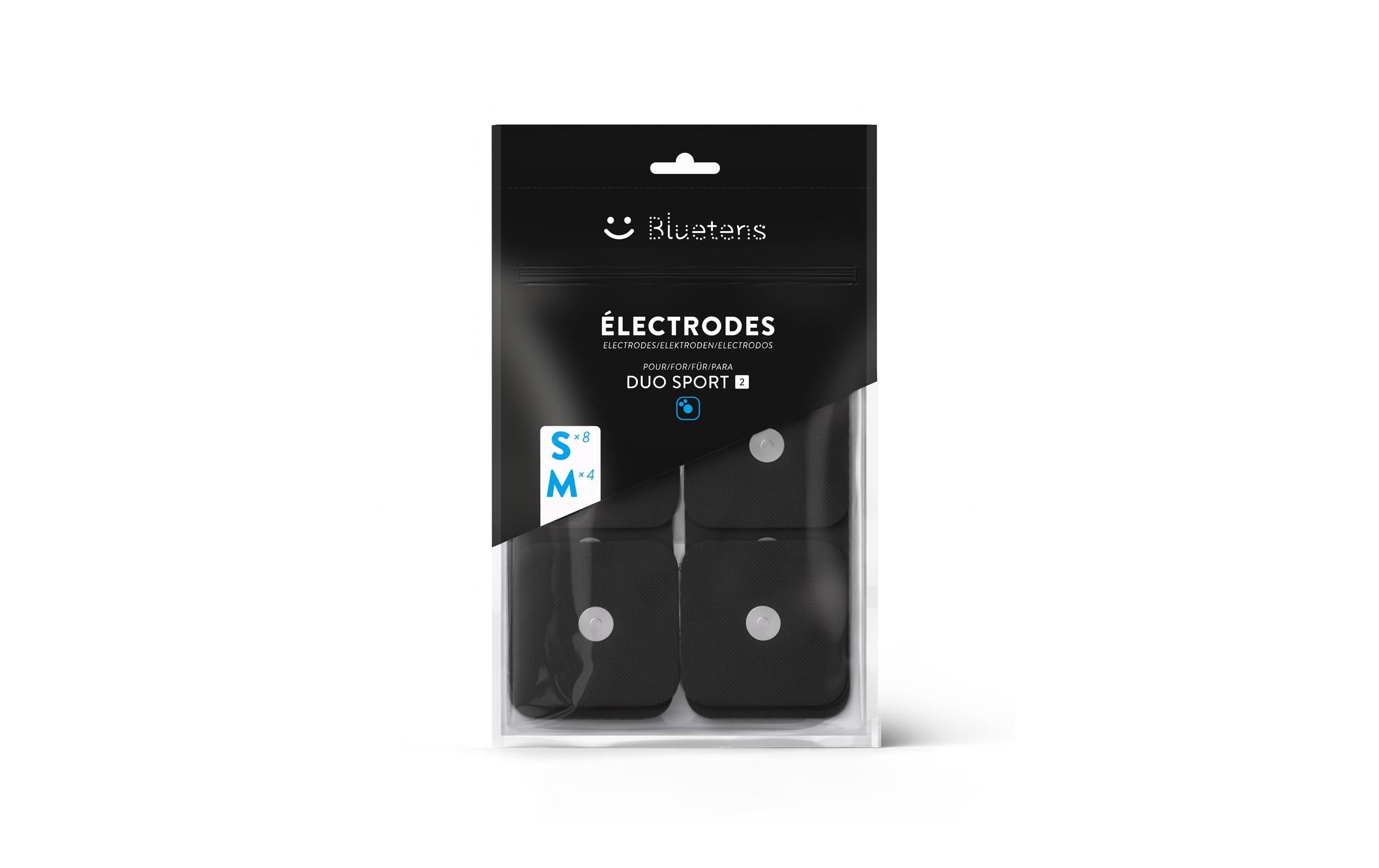 Bluetens Duo Sport 2 Ersatzelektroden 4 Elektroden M und 8 Elektroden S