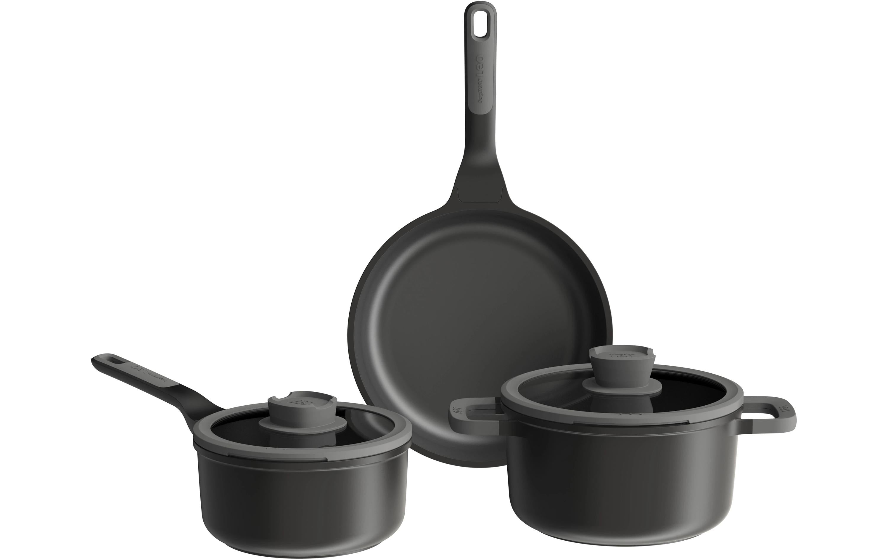 BergHOFF Bratpfanne Pfannen-Set Leo Stone+ 5-teilig 18 cm Aluminium
