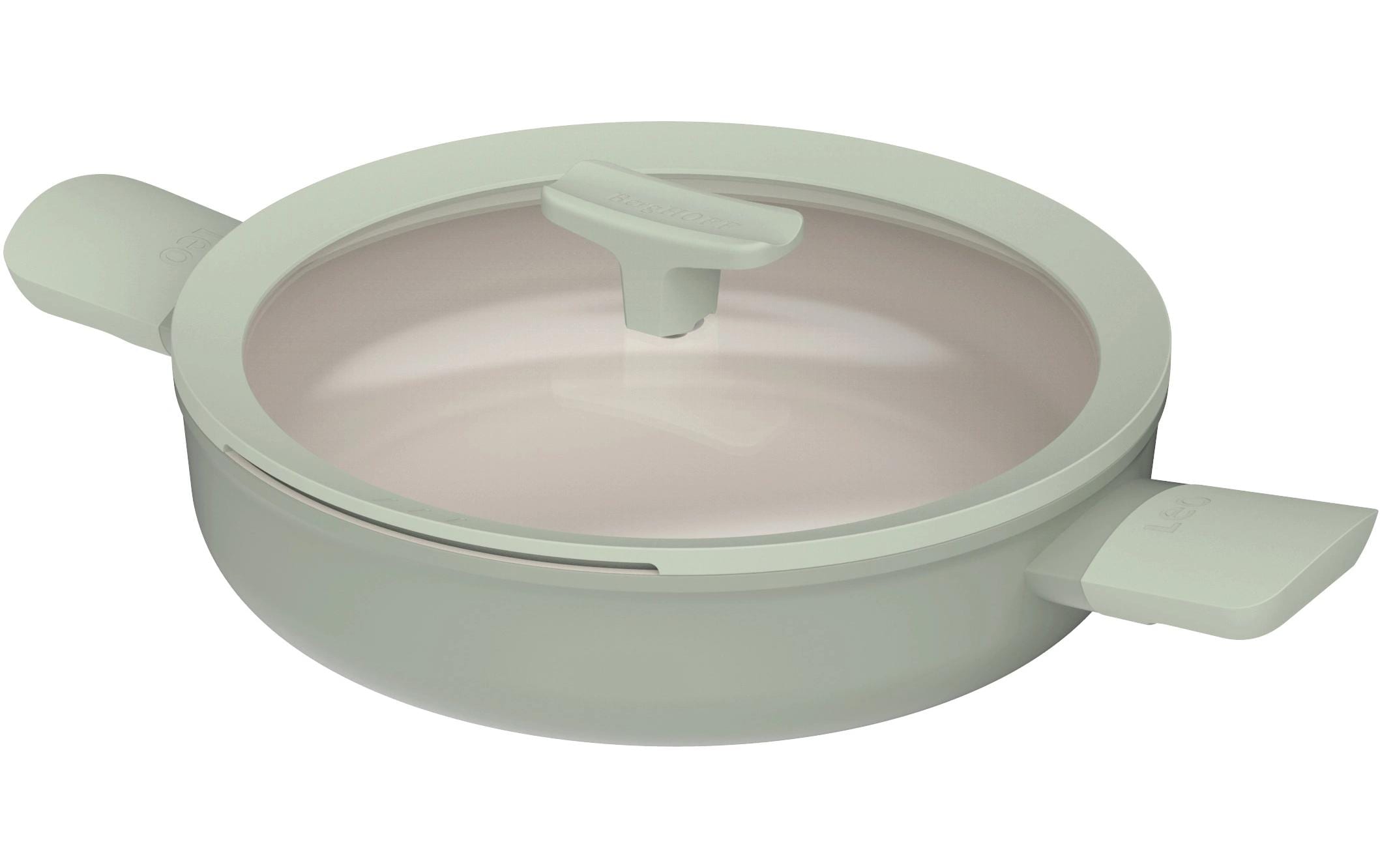 BergHOFF Bratpfanne Schmorbratenpfanne Leo Balance Doppelgriffe mit Deckel 26 cm Aluminium