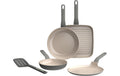 BergHOFF Bratpfanne Bratpfannen-Set Leo Balance 5-teilig Moonmist Aluminium