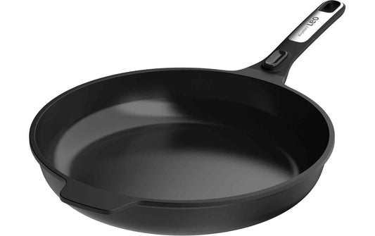 BergHOFF Leo Phantom Bratpfanne mit schwarzer Beschichtung und langem Griff, 32 cm