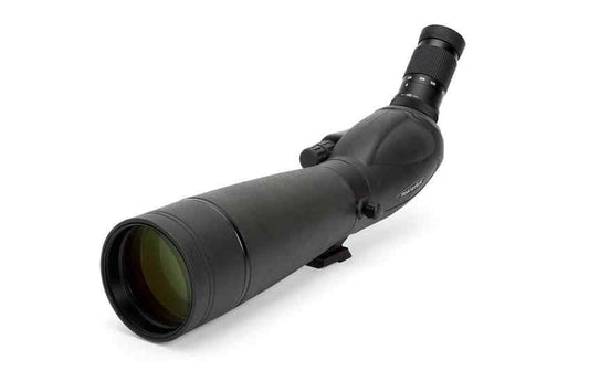 Celestron Trailseeker 80 mm A Spektiv in Schwarz mit schrägem Einblick und großem Objektiv