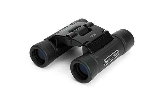 Celestron UpClose G2 Fernglas 10 x 25, kompaktes schwarzes Modell mit Mitteltrieb
