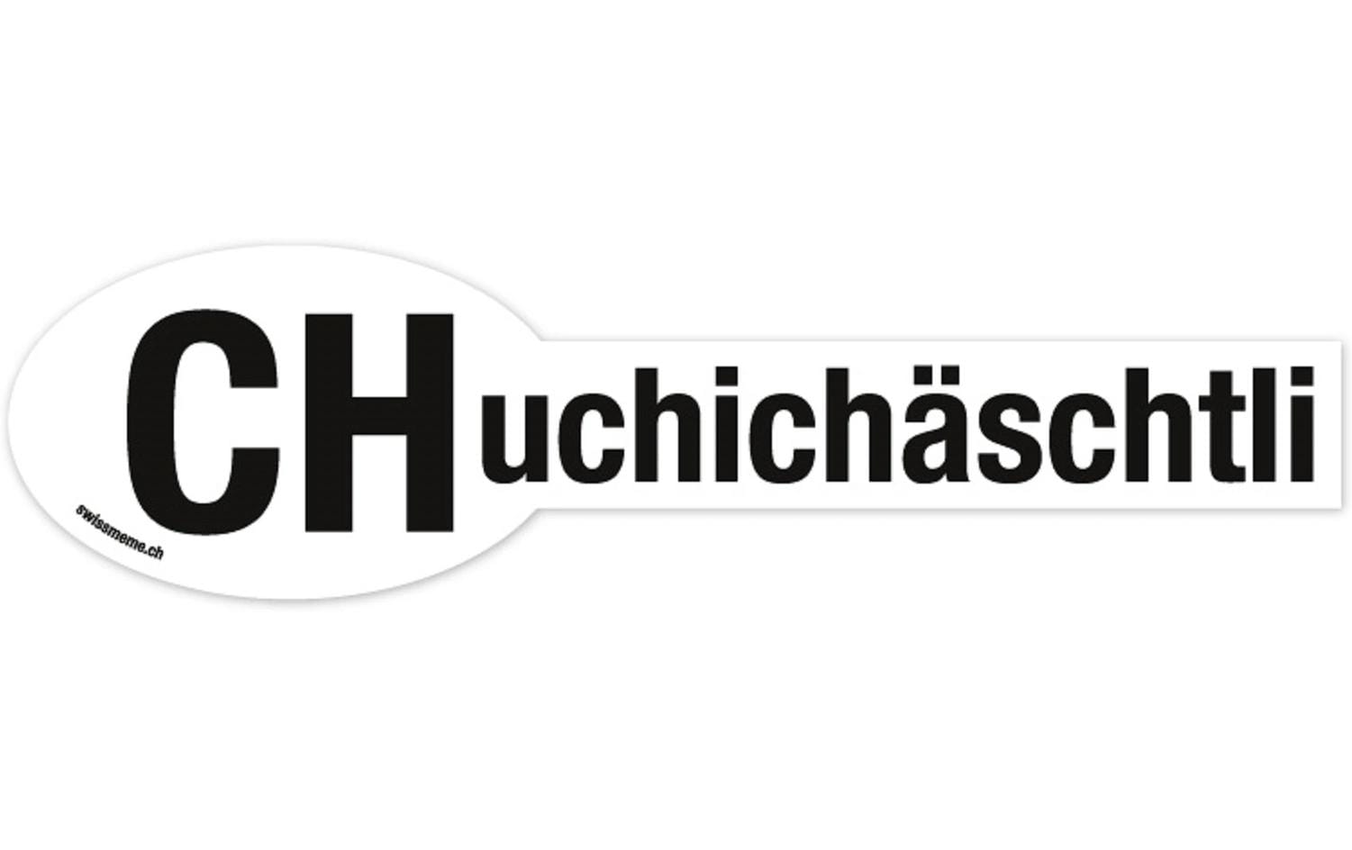 Swissmeme Sticker «CHuchichäschtli» 29 x 7.5 cm