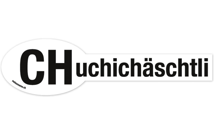 Swissmeme Sticker «CHuchichäschtli» 29 x 7.5 cm