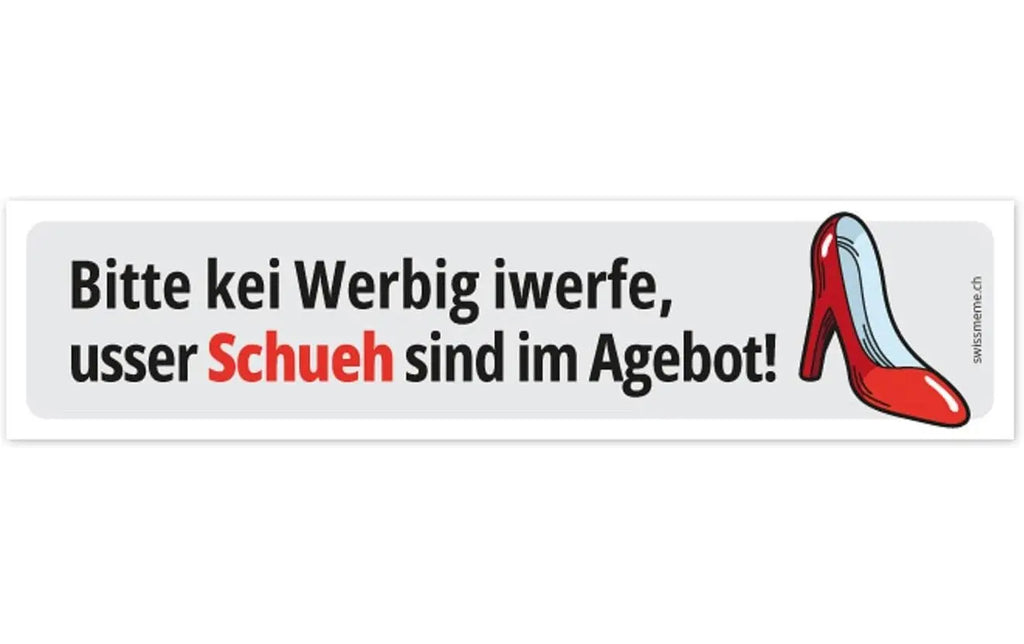 Swissmeme Sticker «Kei Werbig