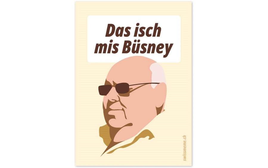 Swissmeme Sticker Büsney, 7.5 x 10.5 cm