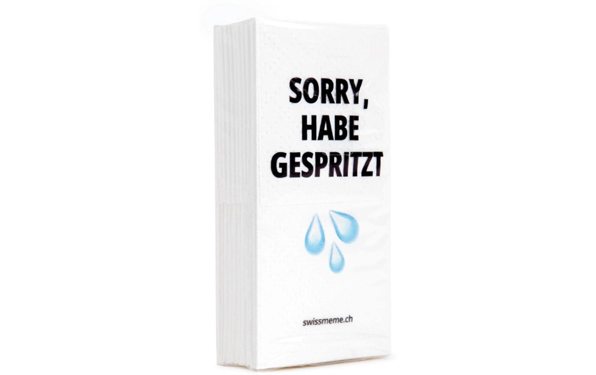 Swissmeme Scherzartikel Taschentücher: Habe gespritzt