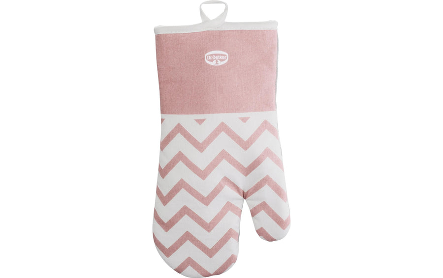 Dr. Oetker Backhandschuh Baumwolle Polyester Rosa/Grau 32x18 cm Grills & Feuerstellen Dr.Oetker