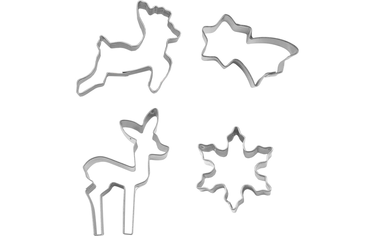 Städter Guetzli-Ausstecher Little Christmas 4-teilig, 4-6 cm