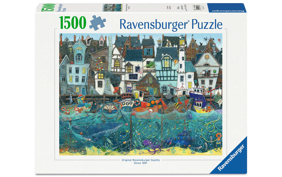 Ravensburger Puzzle Habour of Wonders: a Bustling Fantasy Port