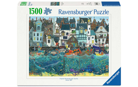 Ravensburger Puzzle Habour of Wonders: a Bustling Fantasy Port