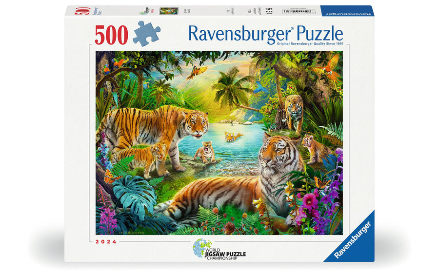 Ravensburger Puzzle Tiger Family in the Oasis