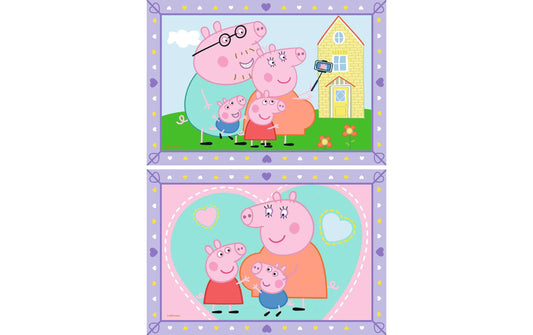 Ravensburger CreArt Malen nach Zahlen mit zwei Peppa-Pig-Familienmotiven