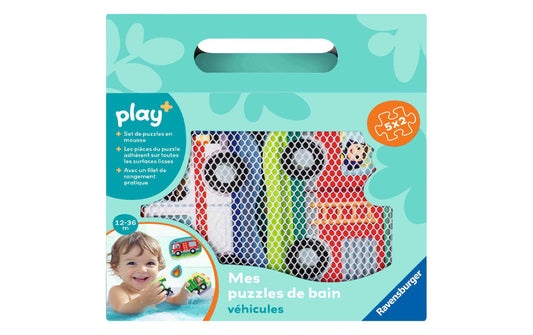 play+ Mes puzzles de bain: véhicules FR