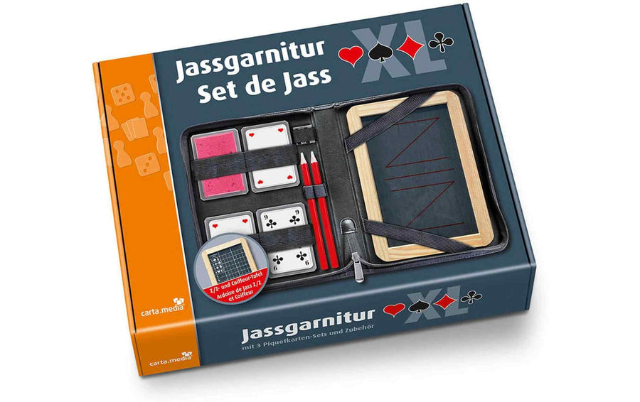 Carta.Media Jassgarnitur XL mit französischen Jasskarten
