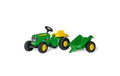 Rolly Toys Tretfahrzeug John Deere mit Anhänger