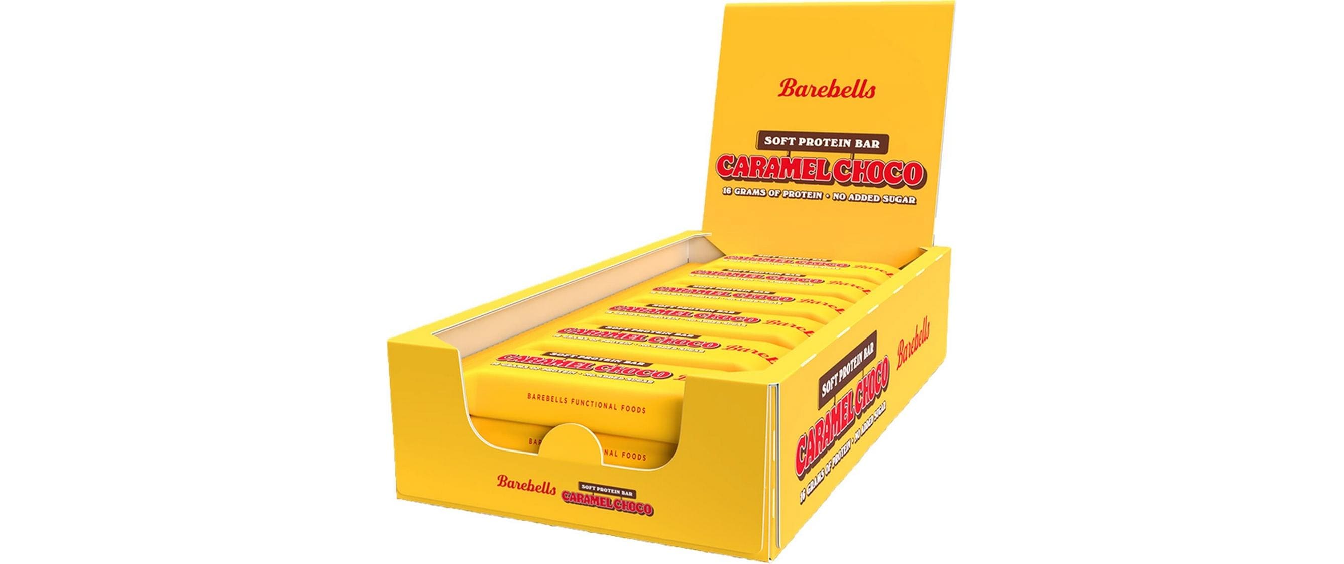 Barebells Bars Soft Caramel Choco Box mit 12 Riegeln