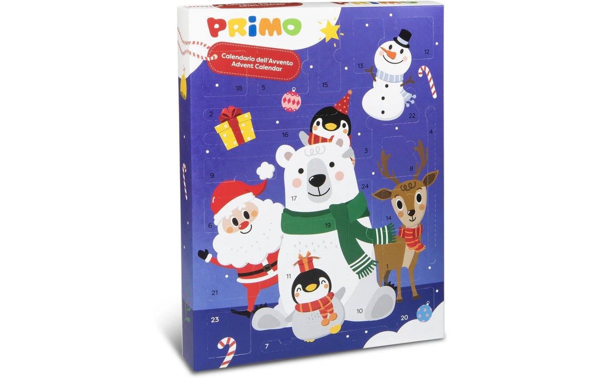 Primo Adventskalender mit Kinderfarben