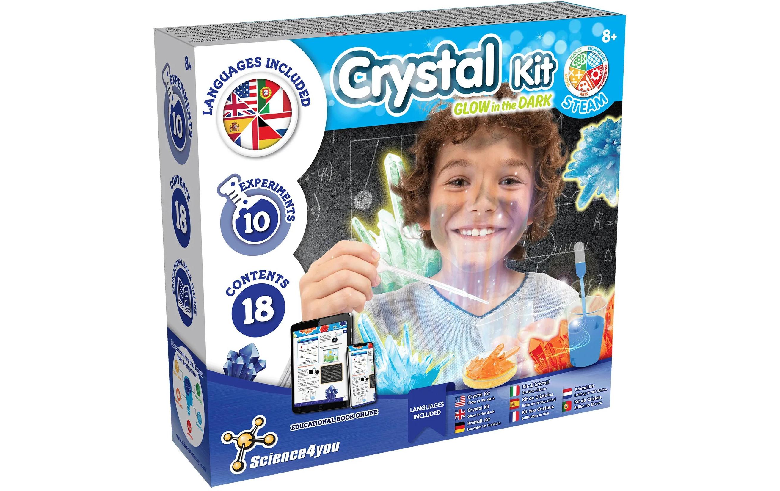 Science4you Experimentierkasten Crystal-Kit