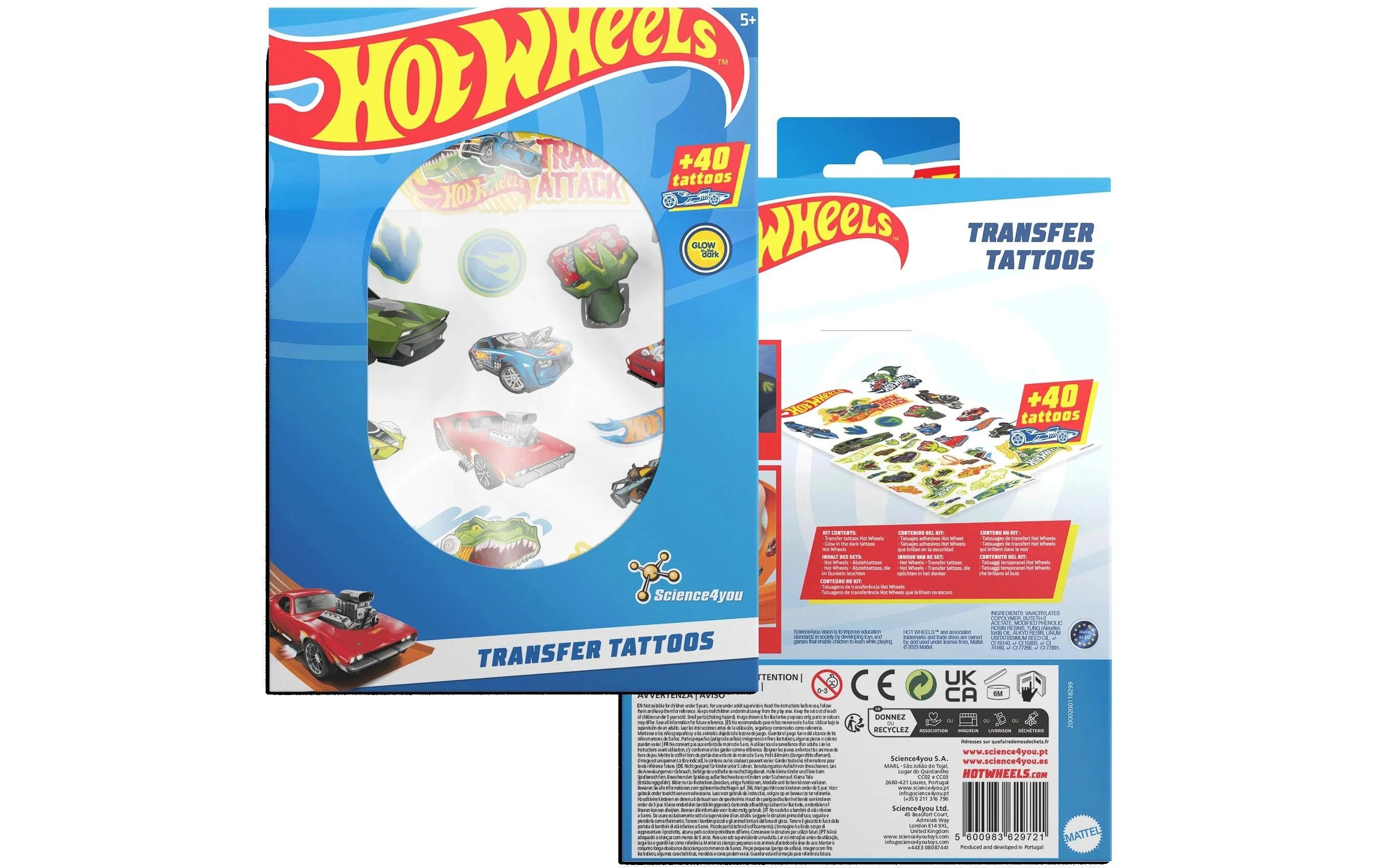 Science4you Tattoo Set Hot Wheels