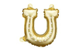 Partydeco Folienballon Hufeisen, Gold, 18 x 19 cm, 3 Stück